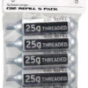 Lezyne Cartucho De Repuesto CO2 - Con Rosca 25 G - 5 Piezas