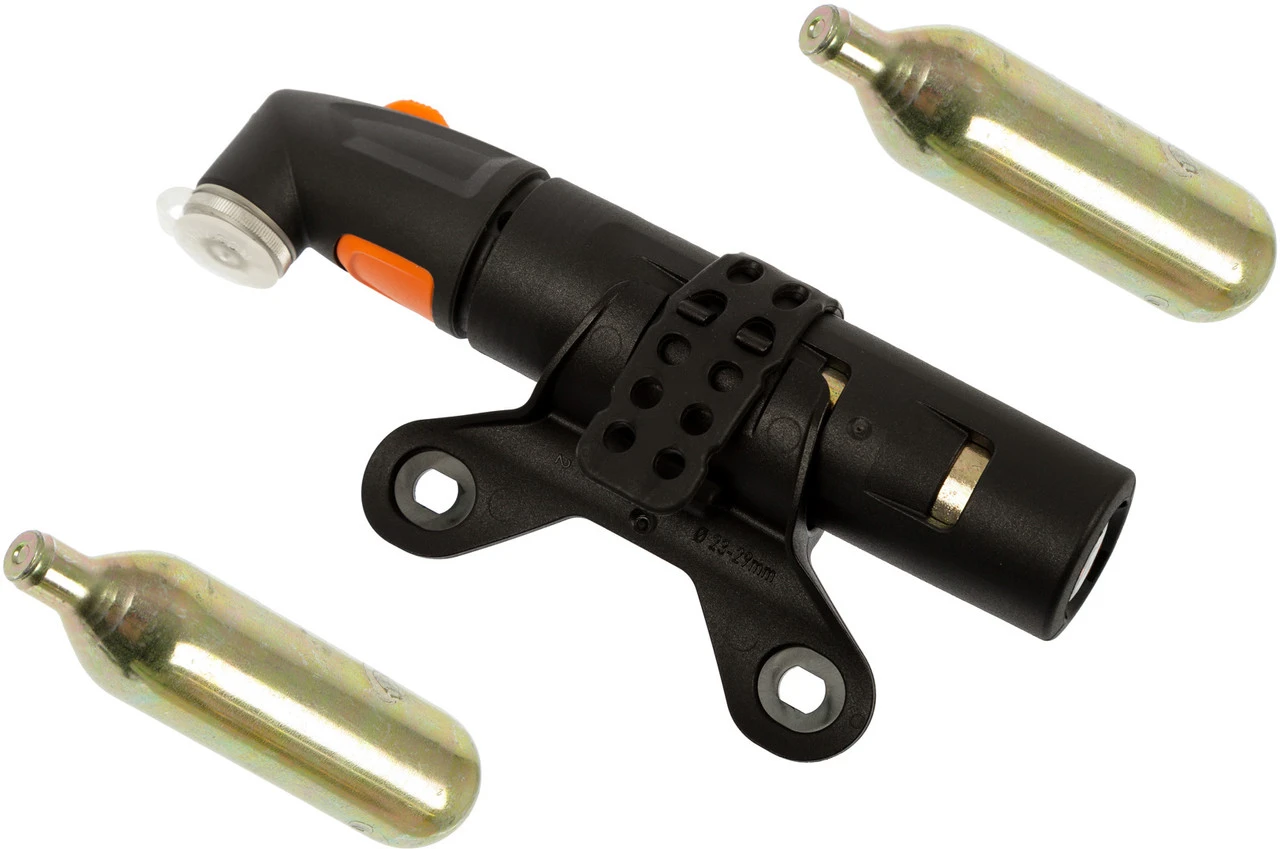 SKS Set Bomba Airchamp Pro CO2 + Cartuchos CO2 De Repuesto Sin Rosca16 G