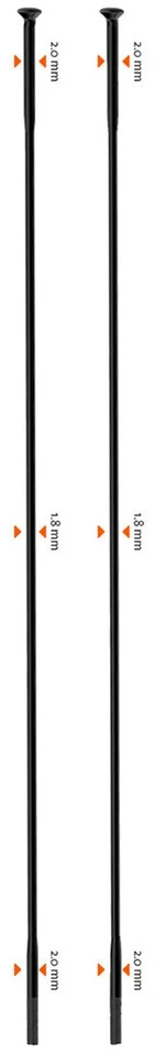 Sapim Radios + Cabecillas Race Straightpull - 100 Unid. - Modelo F. De Prod. - Imagen 7