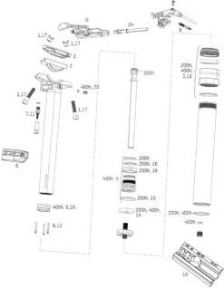 ROCKSHOX Tija De Sillín Ersatzteile Reverb (B1 / 2017 - 2019)